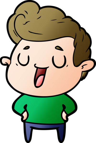 Bir insan tarafından çizilmiş mutlu çizgi film adamı.