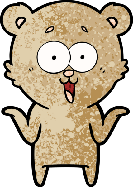 Bir insan tarafından çizilmiş bir çizgi film karakteri.