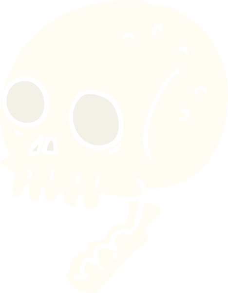 Bir insan tarafından çizilmiş düz renkli karikatür.