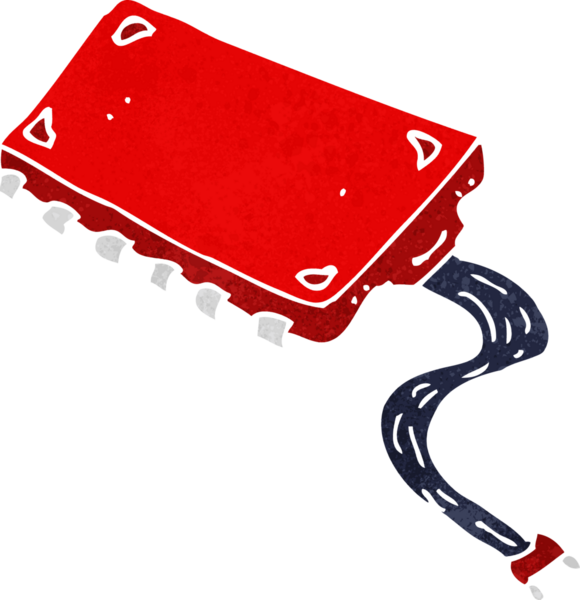 bir insan tarafından çizilmiş bilgisayar çipi