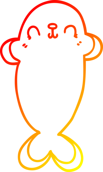 Bir insan tarafından çizilmiş bir karikatür mührünün sıcak çizgi çizimi