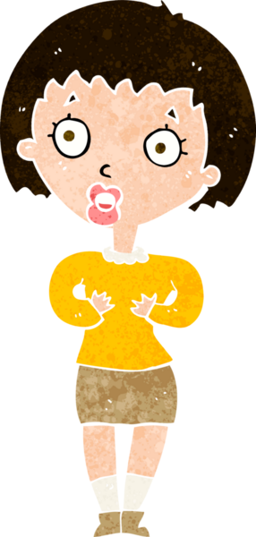 Çizgi filmdeki kadın 