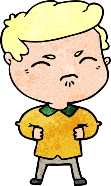 Bir insan tarafından çizilmiş rahatsız bir adam.