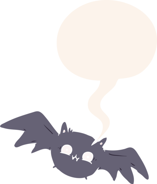 Bir insan tarafından çizilmiş eski tarz konuşma baloncuğu olan cadılar bayramı sopası çizgi filmi.