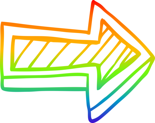 gökkuşağı gradyan çizgi çizimi bir insan tarafından çizilmiş bir çizgi film yönetmeni oku