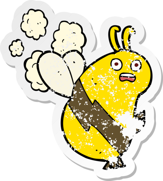 Bir insan tarafından çizilmiş komik bir çizgi filmin gerilimli yapıştırması.