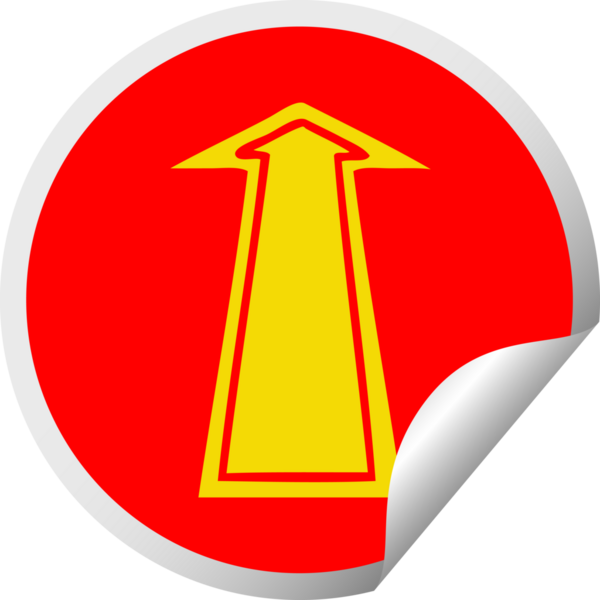 Bir insan tarafından çizilmiş dairesel soyma etiketi.