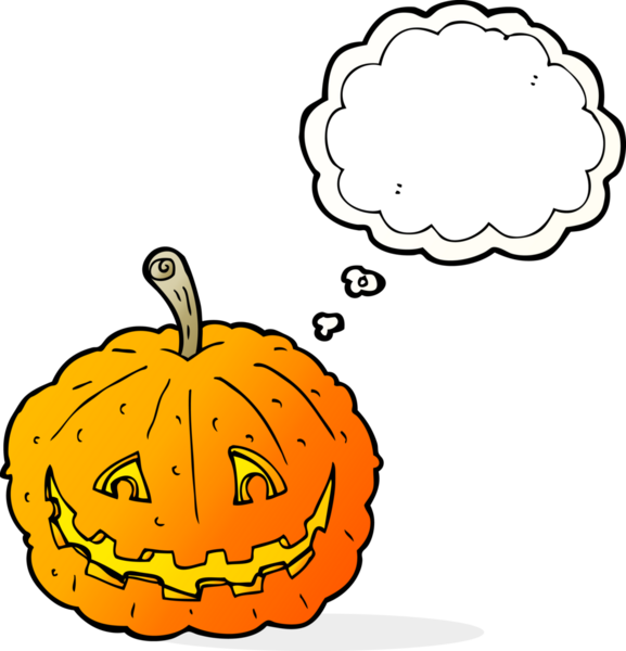 Bir insan tarafından çizilmiş düşünce baloncuğuyla sırıtan çizgi film.