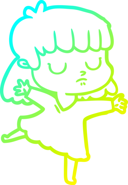 Bir insan tarafından çizilmiş ilgisiz bir karikatür çizimi.