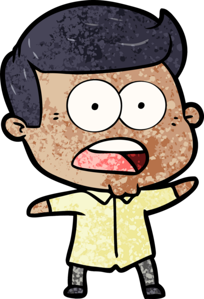 Bir insan tarafından çizilmiş bir karikatür.