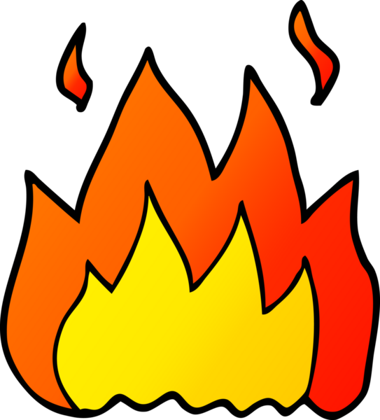 Bir insan tarafından çizilmiş karalama ateşi.