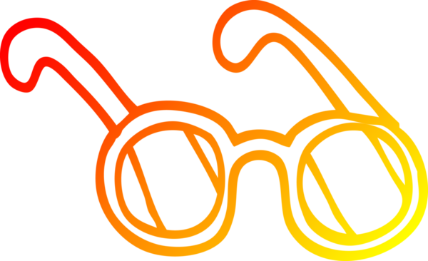 Bir insan tarafından çizilmiş çizgi film güneş gözlüğü çizimi.