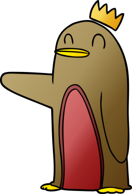 Bir insan tarafından çizilmiş robin çizgi filmi.