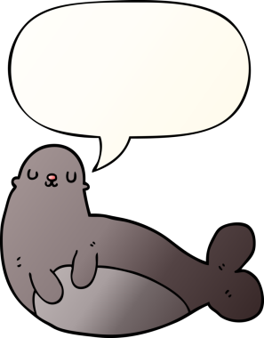 bir insan tarafından çizilmiş düzgün eğimli konuşma baloncuklu karikatür mührü