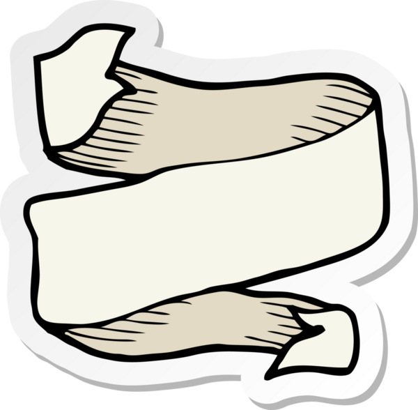 Bir insan tarafından çizilmiş çizgi film dövmeli parşömen afişi.