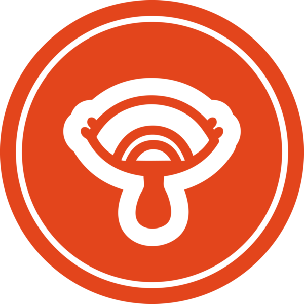 Bir insan tarafından çizilmiş mistik göz ağlayan kan dairesel simgesi.