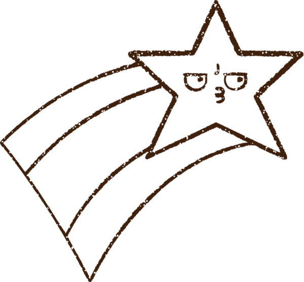 Bir insan tarafından çizilen Yıldız Kömürü Çizimi