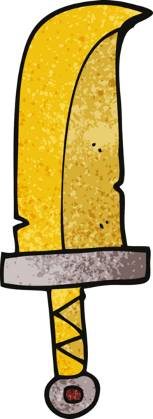 Bir insan tarafından çizilmiş karalama hançeri.