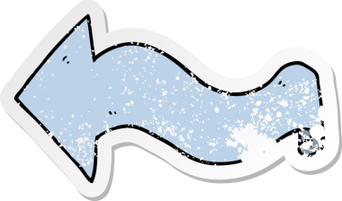 Bir insan tarafından çizilmiş karikatür okunun sıkıntılı çıkartması