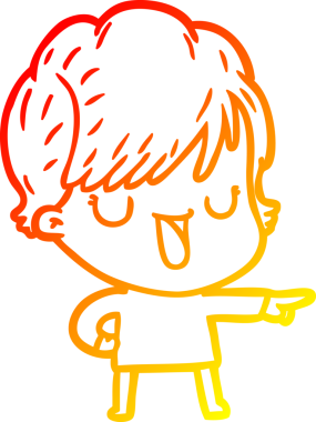 Bir insan tarafından çizilmiş bir karikatür kadın çizimi.