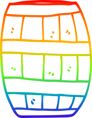 gökkuşağı gradyan çizgi çizimi bir insan tarafından çizilmiş bir çizgi film fıçısı