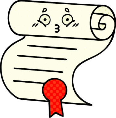 bir insan tarafından çizilmiş bir sözleşmenin çizgi roman tarzı