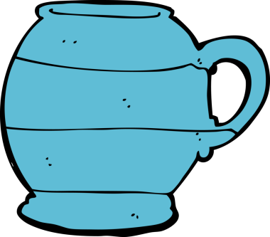 bir insan tarafından çizilmiş eski tarz bir karikatür.