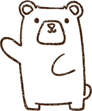 Dalgalı Ayı Kömürü Bir insan tarafından çizilmiş