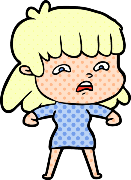 Bir insan tarafından çizilmiş endişeli bir karikatür.