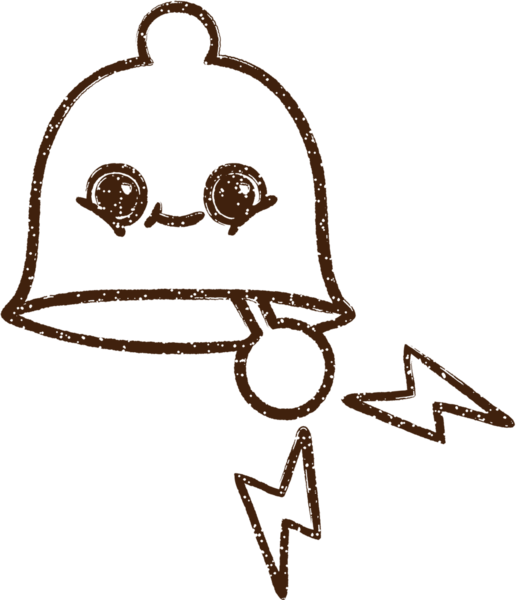 Bir insan tarafından çizilmiş Çan Çanı Kömürü Çizimi