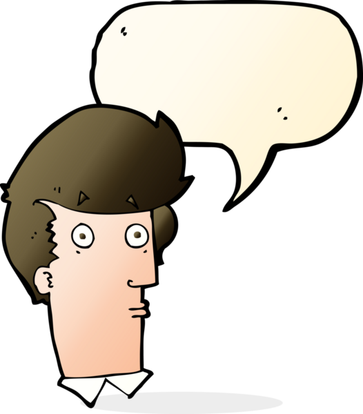 bir insan tarafından çizilmiş konuşma baloncuğu ile karikatür şaşırmış ifade