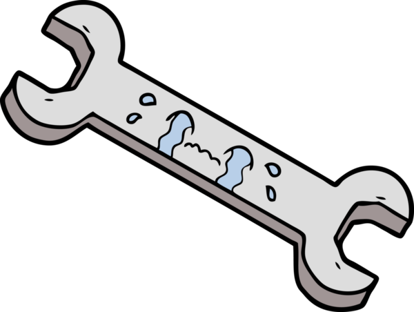 Bir insan tarafından çizilmiş ağlayan çizgi film anahtarı.