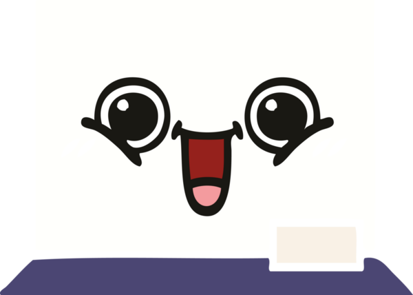 Bir insan tarafından çizilmiş beyaz bir panonun düz renkli retro karikatürü