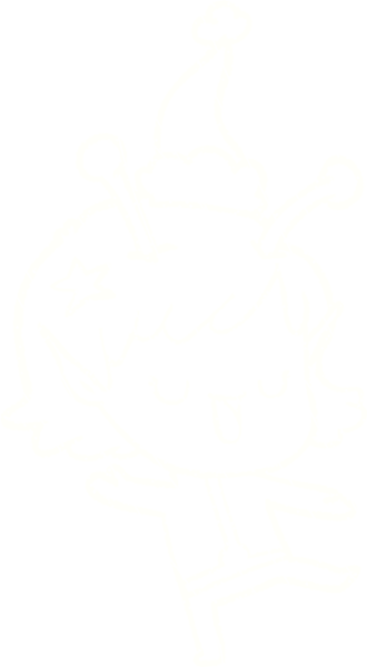 Bir insan tarafından çizilen neşeli uzaylı tebeşiri.