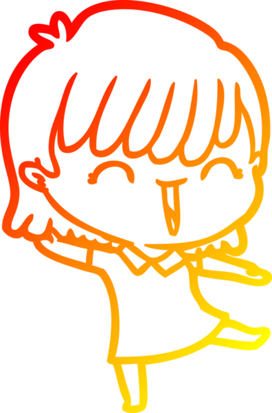 Bir insan tarafından çizilmiş bir karikatür kadın çizimi