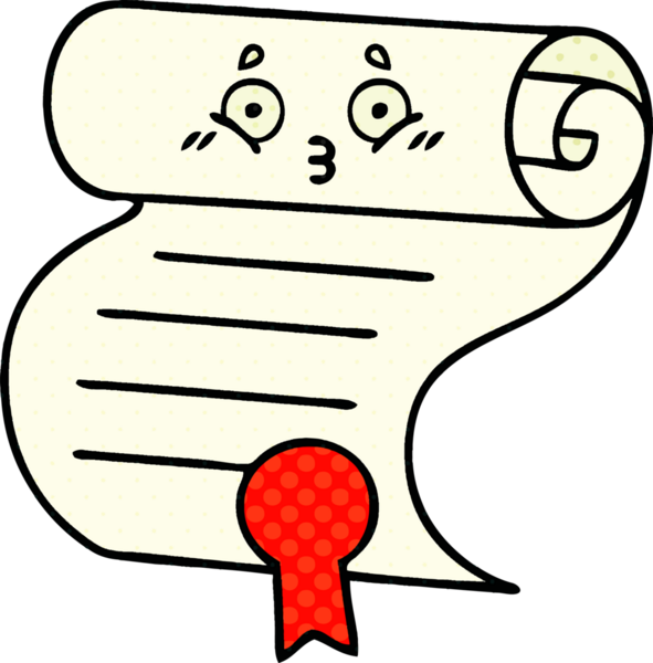 bir insan tarafından çizilmiş bir sözleşmenin çizgi roman tarzı