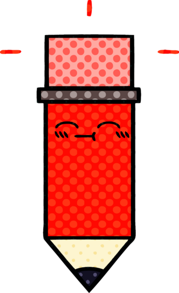 bir insan tarafından çizilmiş bir kalemin karikatürü.