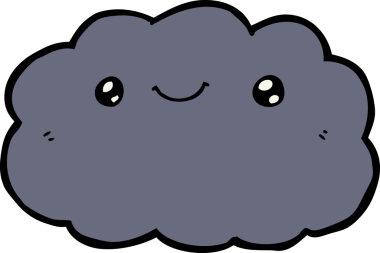 bir insan tarafından çizilmiş karikatür bulutu