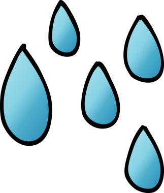 Bir insan tarafından çizilmiş karalama yağmur damlası.