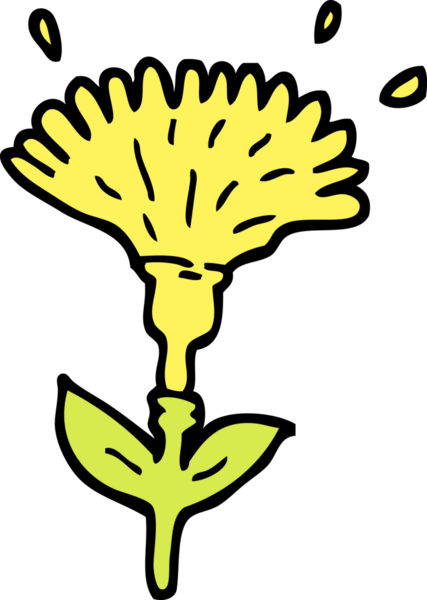 insan eliyle çizilmiş karikatür karahindiba açılışı