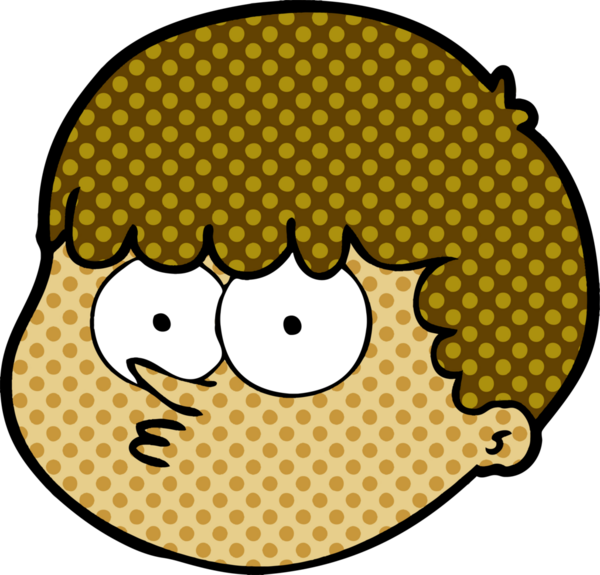 Bir insan tarafından çizilmiş erkek yüzü.