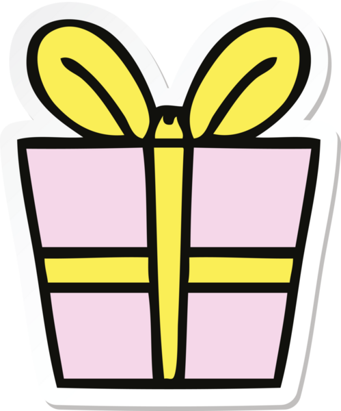 Bir insan tarafından çizilmiş garip bir el çizimi çıkartması.