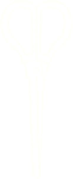 Bir insan tarafından çizilen makas tebeşiri