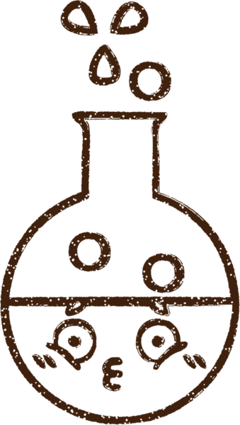 Bilim Deneyi Kömür Çizimi Bir insan tarafından çizildi