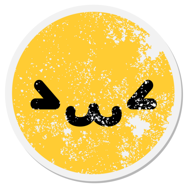 Bir insan tarafından çizilmiş sevimli hayvan yüzlü çember.