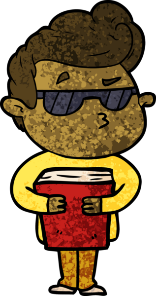 Bir insan tarafından çizilmiş havalı bir çizgi film.