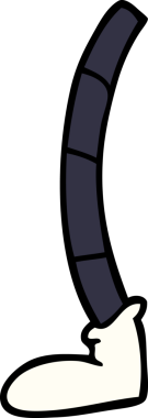 bir insan tarafından çizilmiş karalama retro bacağı