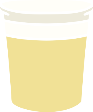 Bir insan tarafından çizilmiş el çizimi tuhaf bir bitki kabı.