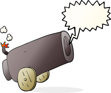 Bir insan tarafından çizilmiş serbest konuşma balonu karikatür topu