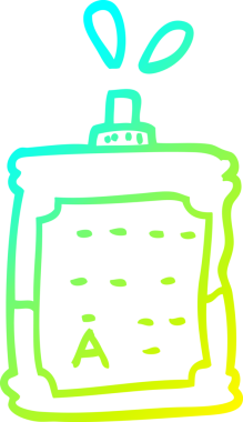 Bir insan tarafından çizilmiş bir kan torbası çizimi.